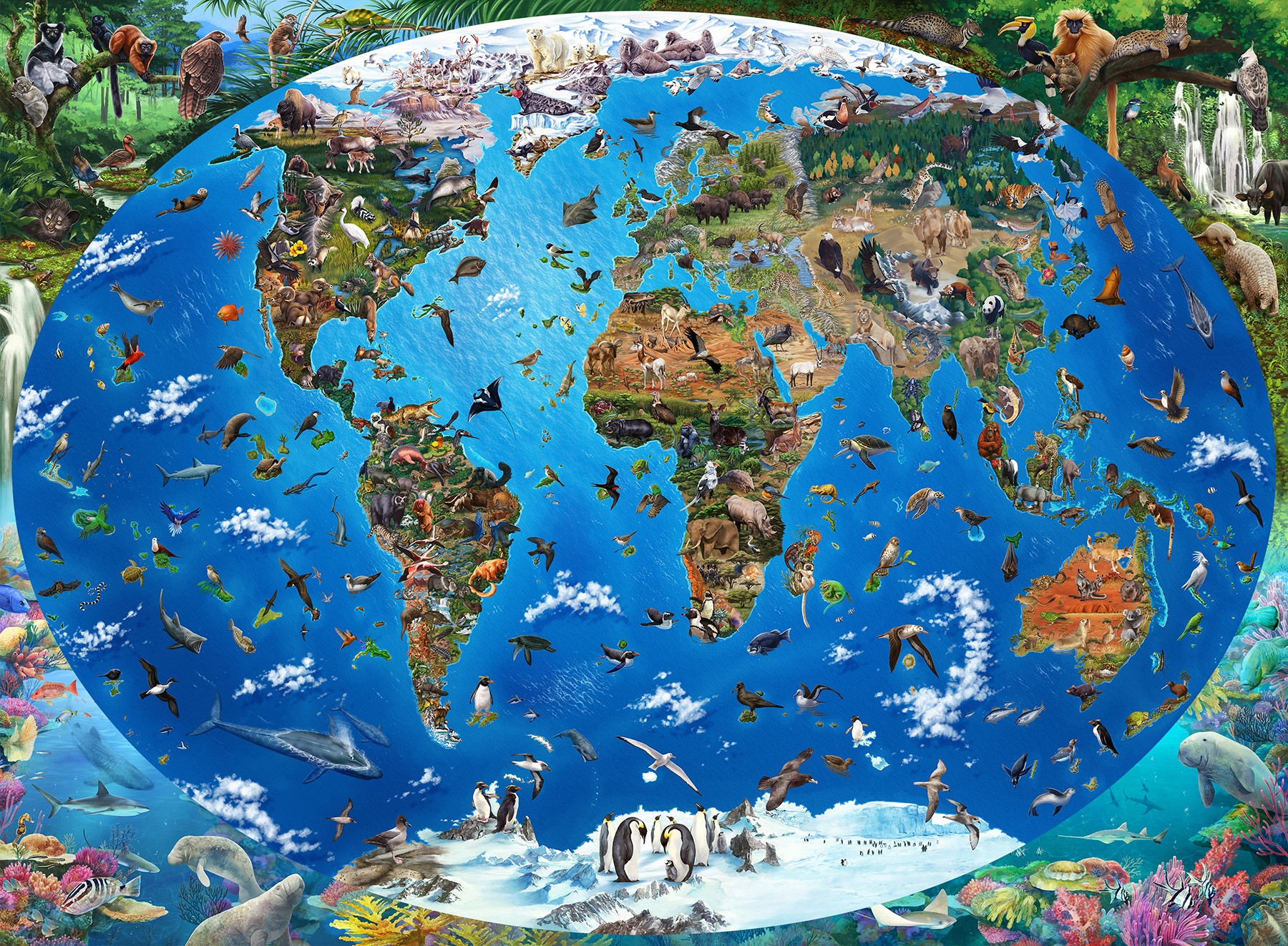 Endangered Species Nr. 2: The World Map – Art Poster